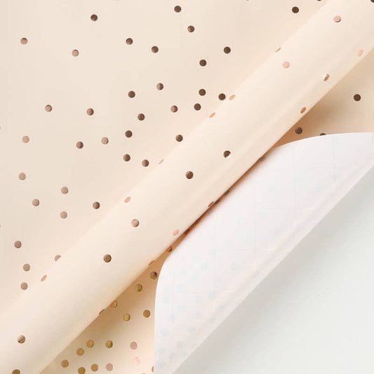Wrapping Paper | Ivory Metallic Small Dot