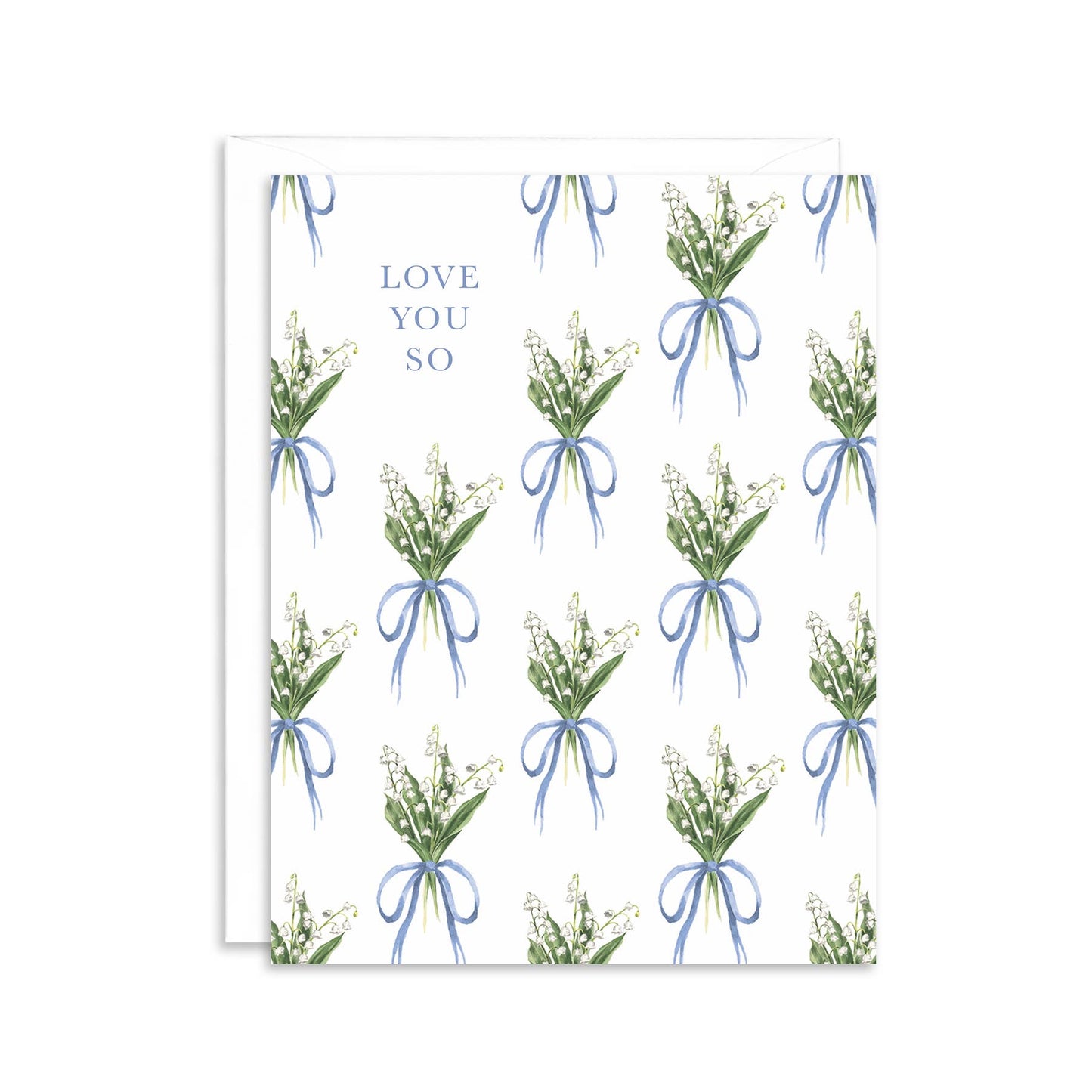 Love You So Lily of the Valley Greeting Card