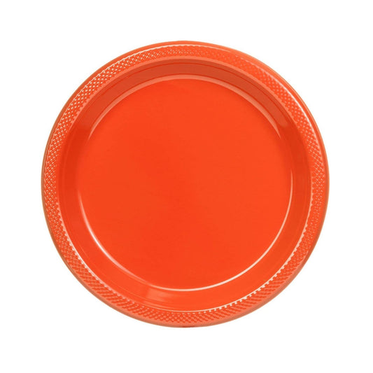 Orange Plastic Plates (9in./50ct.)