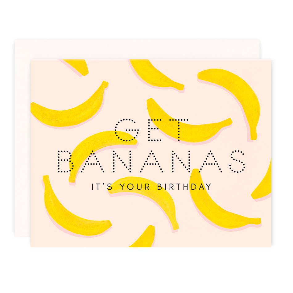 Get Bananas Birthday Greeting Card