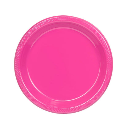 Hot Pink Plastic Plates (9in./50ct.)