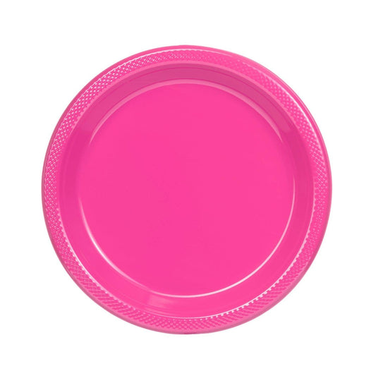 Hot Pink Plastic Plates (9in./50ct.)