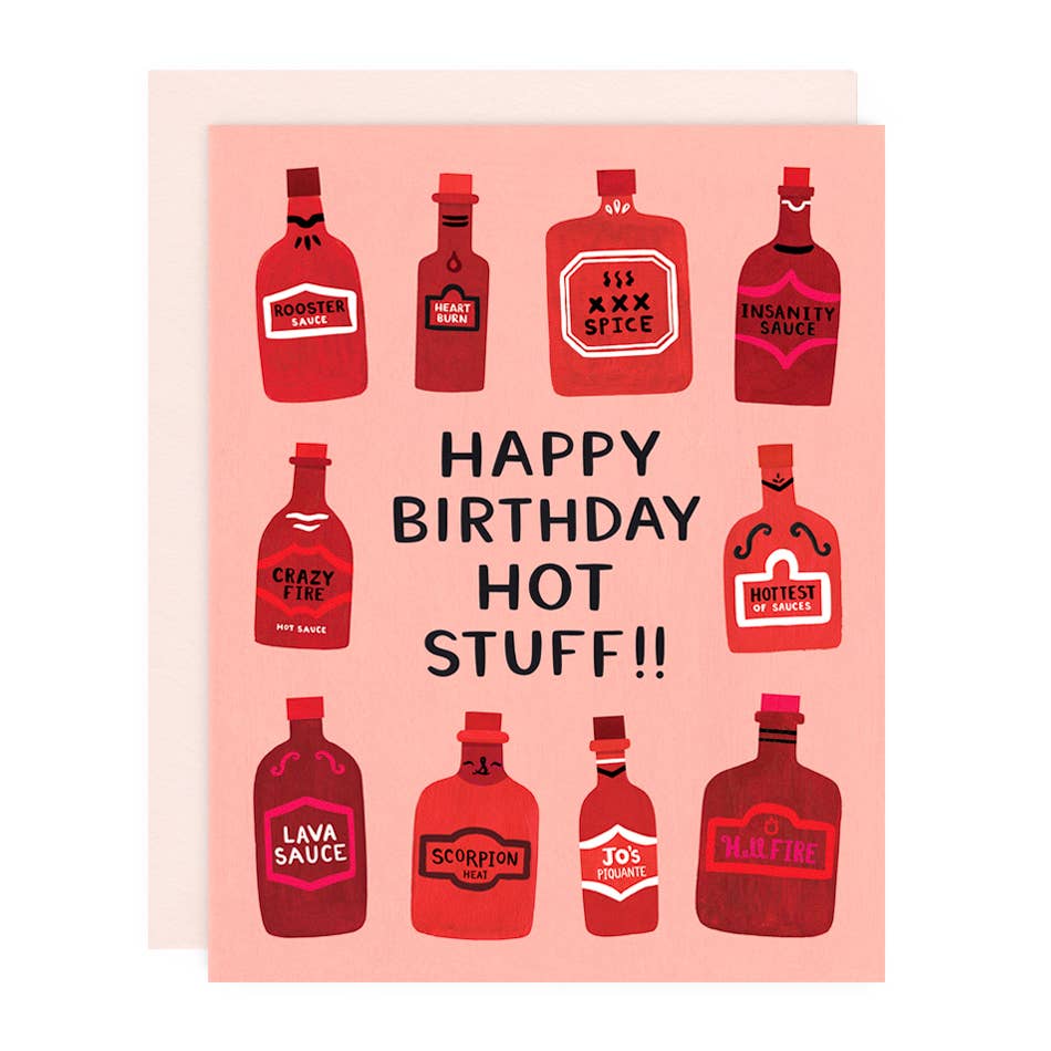 Happy Birthday Hot Stuff Greeting Card