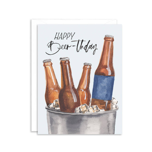 Happy Beer-thday Birthday Greeting Card