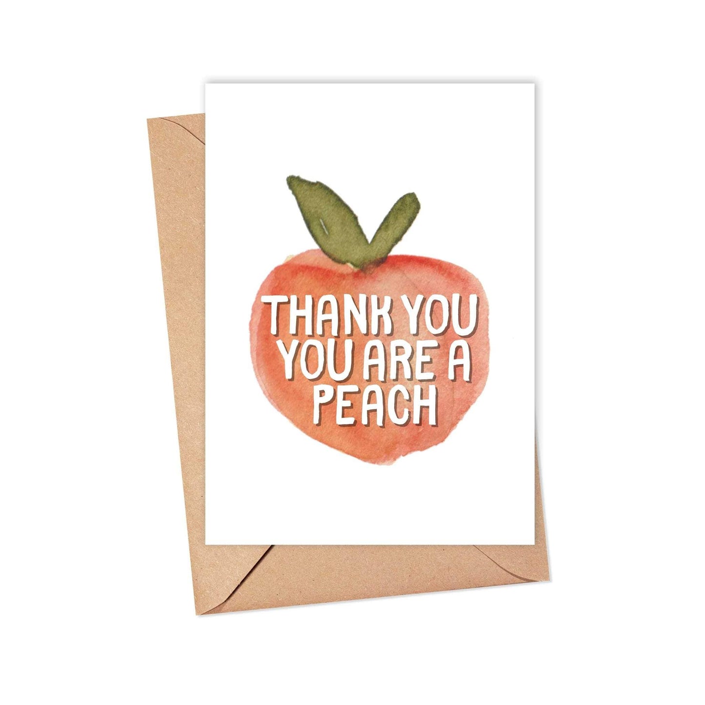 Thank You, You Are A Peach Greeting Card