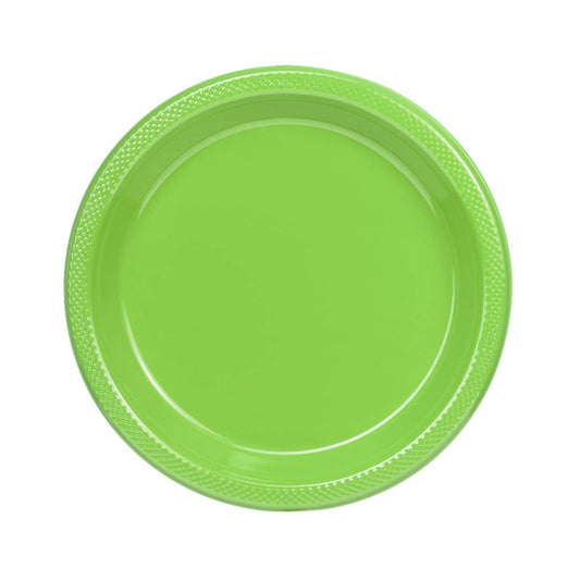 Lime Green Plastic Plates (9in./50ct.)