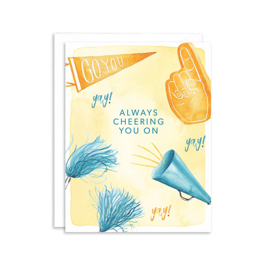 Always Cheering For You Greeting Card